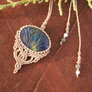 Collana Lotus di Labradorite